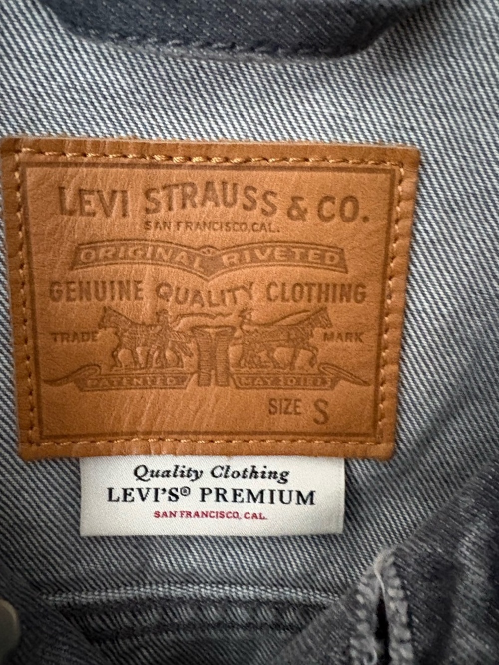 Levi's Premium Grey Denim Jacket - Levi Strauss & Co. - Picture 4 of 4